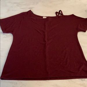 Kaileigh jonesman one shoulder knit top